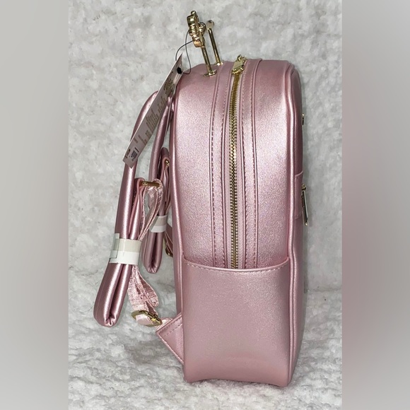 LOUNGEFLY SAILOR MOON SPIRAL HEART MOON ROD MINI BACKPACK - Picture 6 of 8